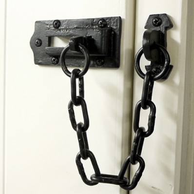 Black Iron Door Chain