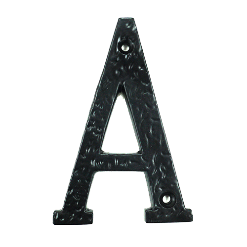 heavy duty cast iron ” letters 3″ black (letter a)