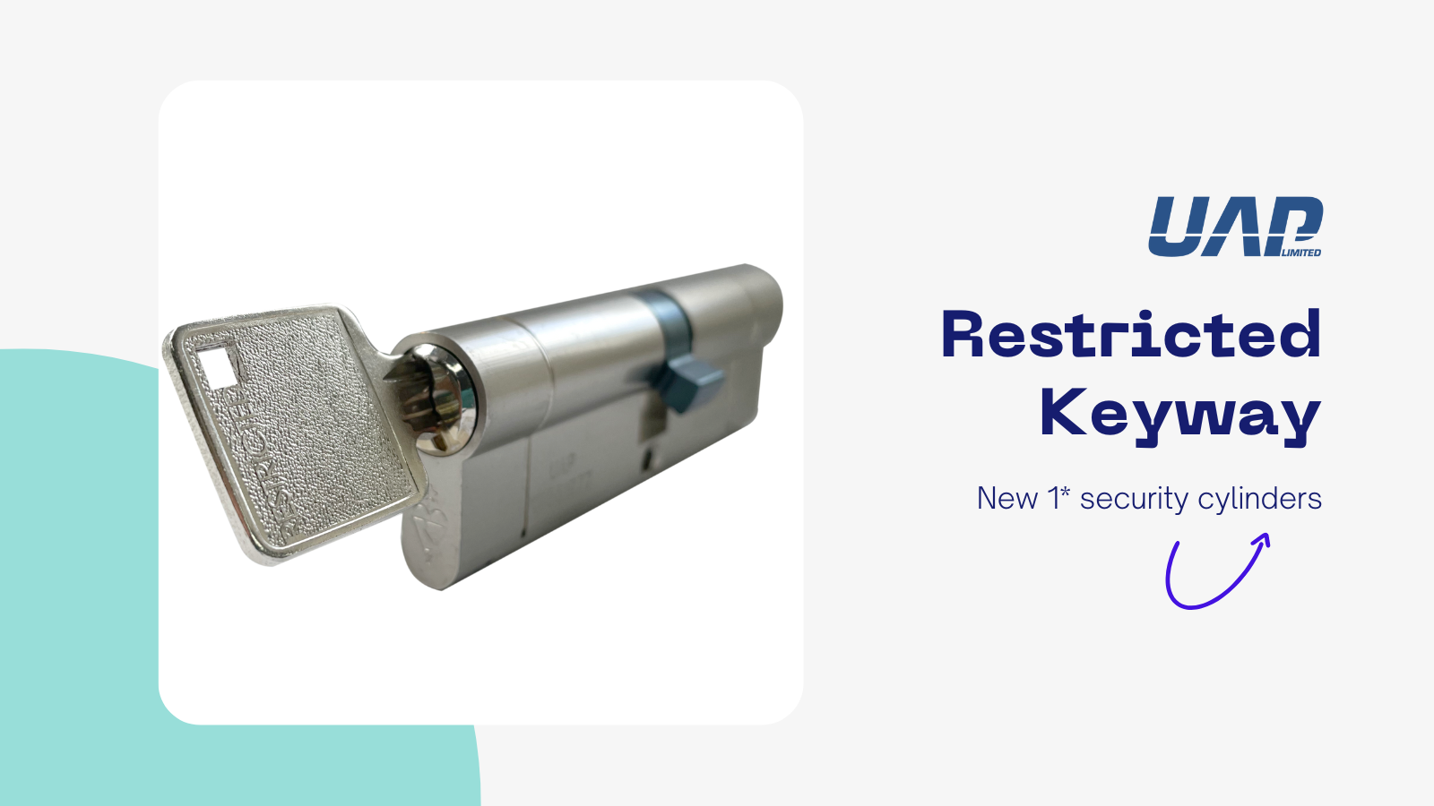 NEW Restricted Keyway 1* Cylinder