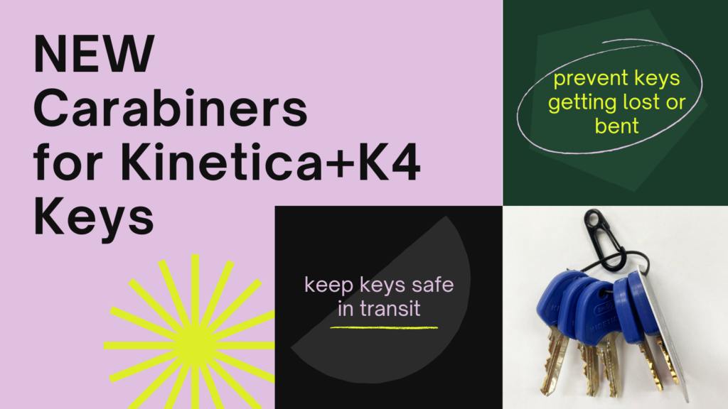 carabiners for Kinetica+K4 keys